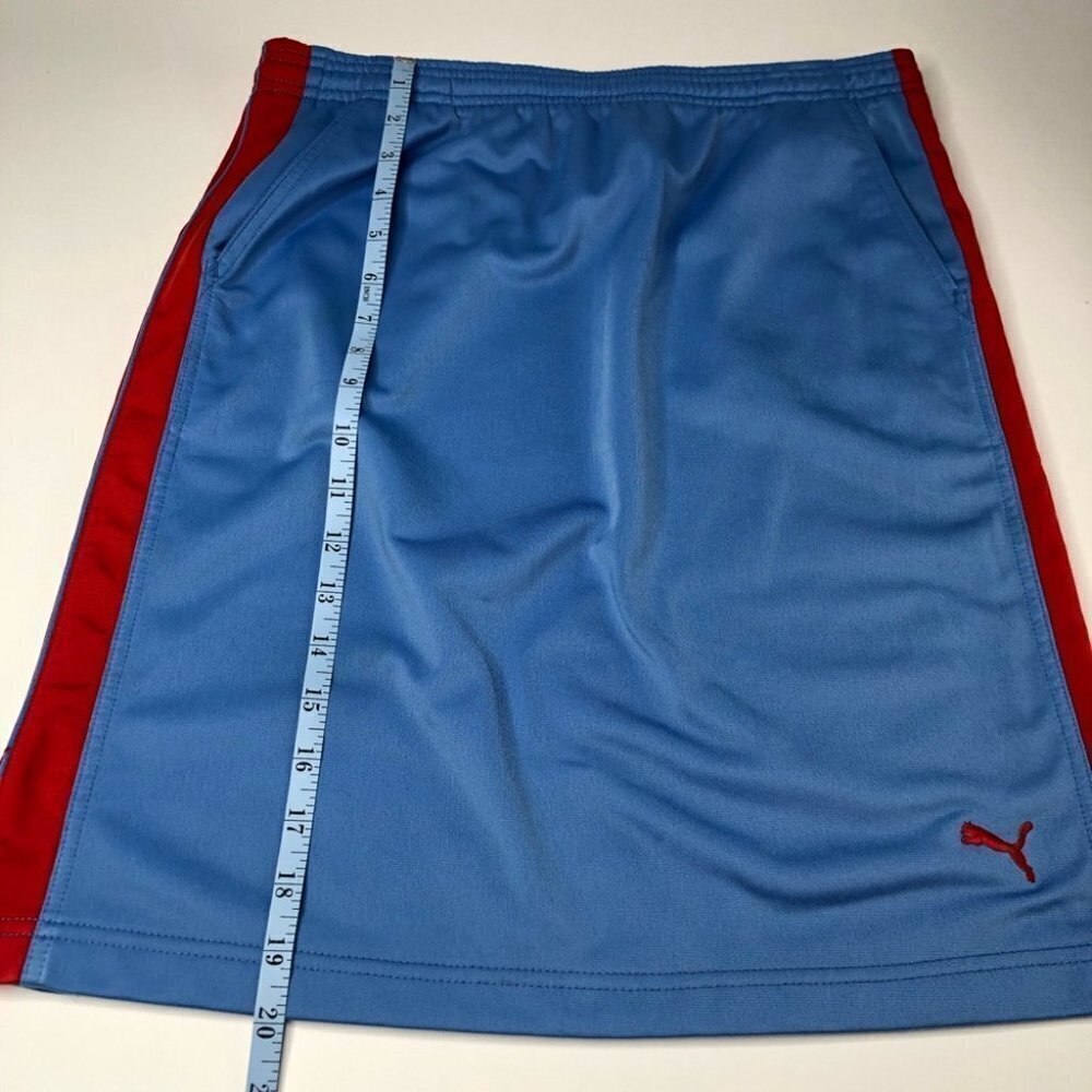 PUMA Active Sporty Shiny Blue & Red Stretchy Athletic Elastic Waist Sporty Skirt - Picture 16 of 16
